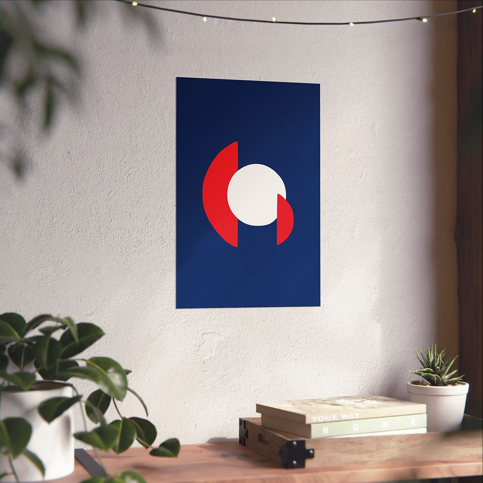Thumbnail: Modern Geometric 30 Matte Poster - Philadelphia Phillies - Alt