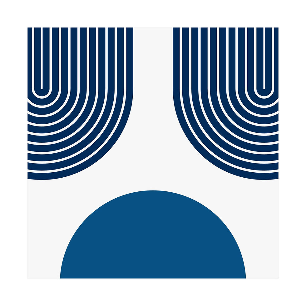 Thumbnail: Modern Geometric 11 Matte Poster - Dallas Mavericks - Home