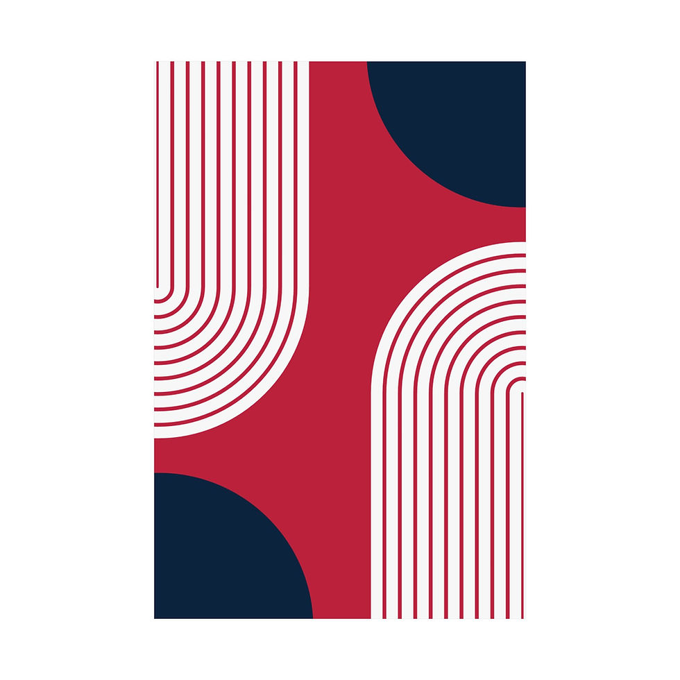 Thumbnail: Geometric 10 Matte Poster - St. Louis Cardinals - Away