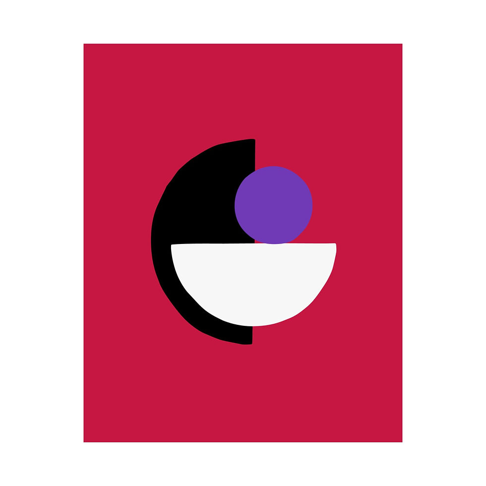 Thumbnail: Geometric 31 Matte Poster -Toronto Raptors - Away