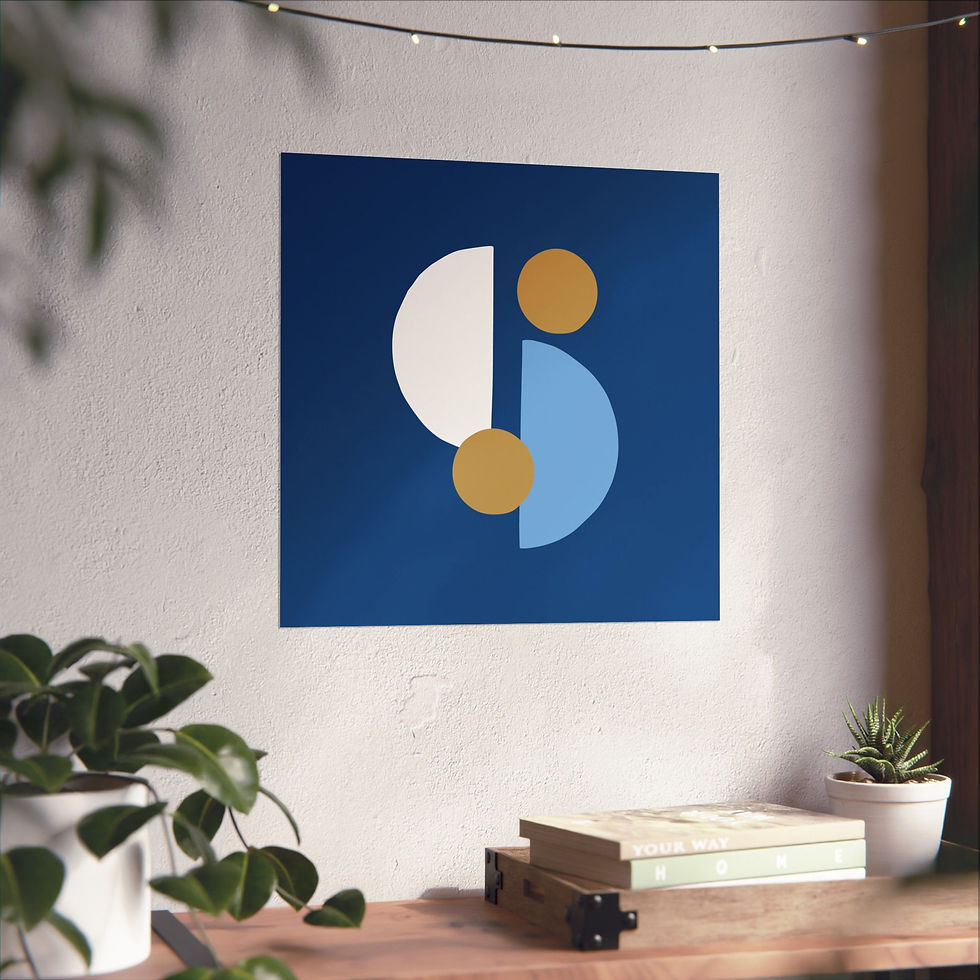 Thumbnail: Modern Geometric 29 Matte Poster - Kansas City Royals - Away