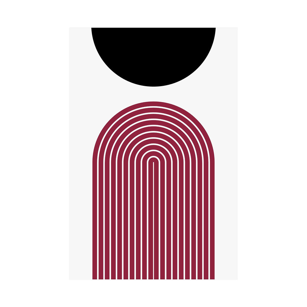 Thumbnail: Geometric 09 Matte Poster -Arizona Cardinals - Home