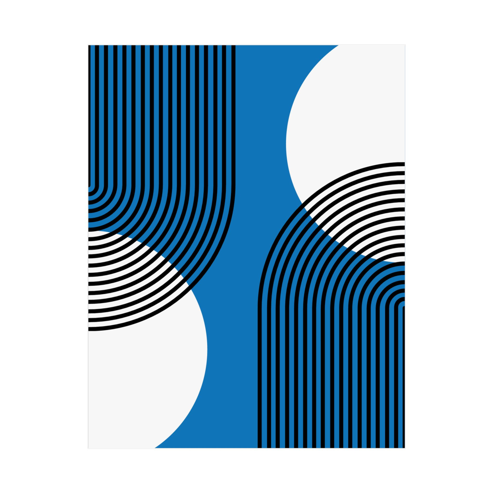 Modern Geometric 25 Matte Poster - Orlando Magic - Away