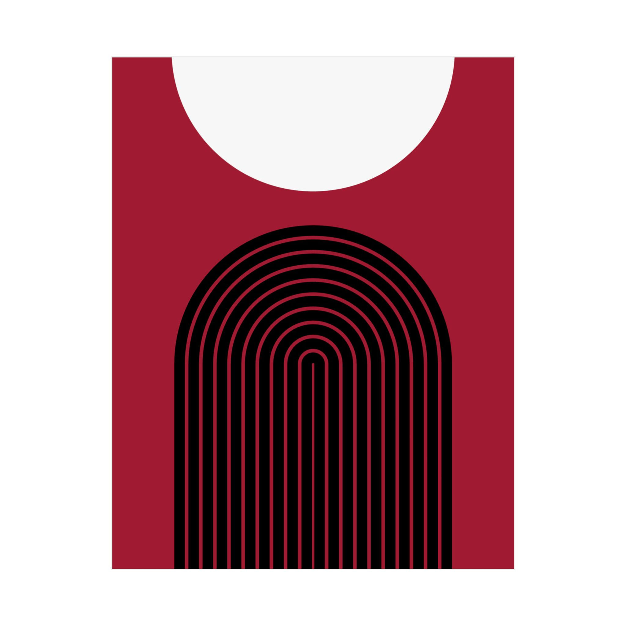 Geometric 09 Matte Poster - Atlanta Falcons - Alt
