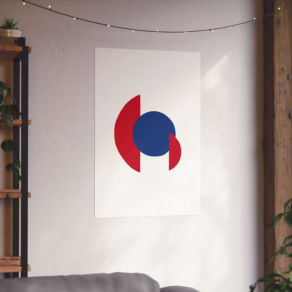 Thumbnail: Geometric 30 Matte Poster - Los Angeles Clippers - Home