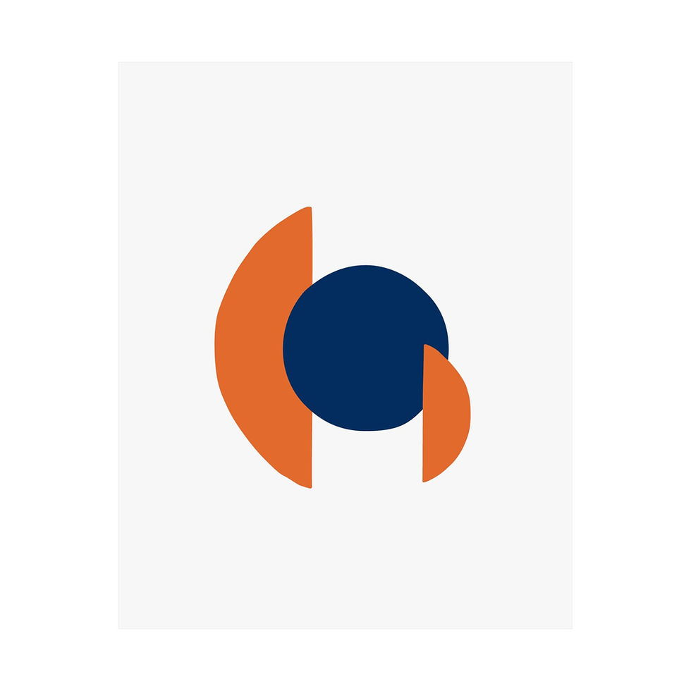 Thumbnail: Modern Geometric 30 Matte Poster - Houston Astros - Home