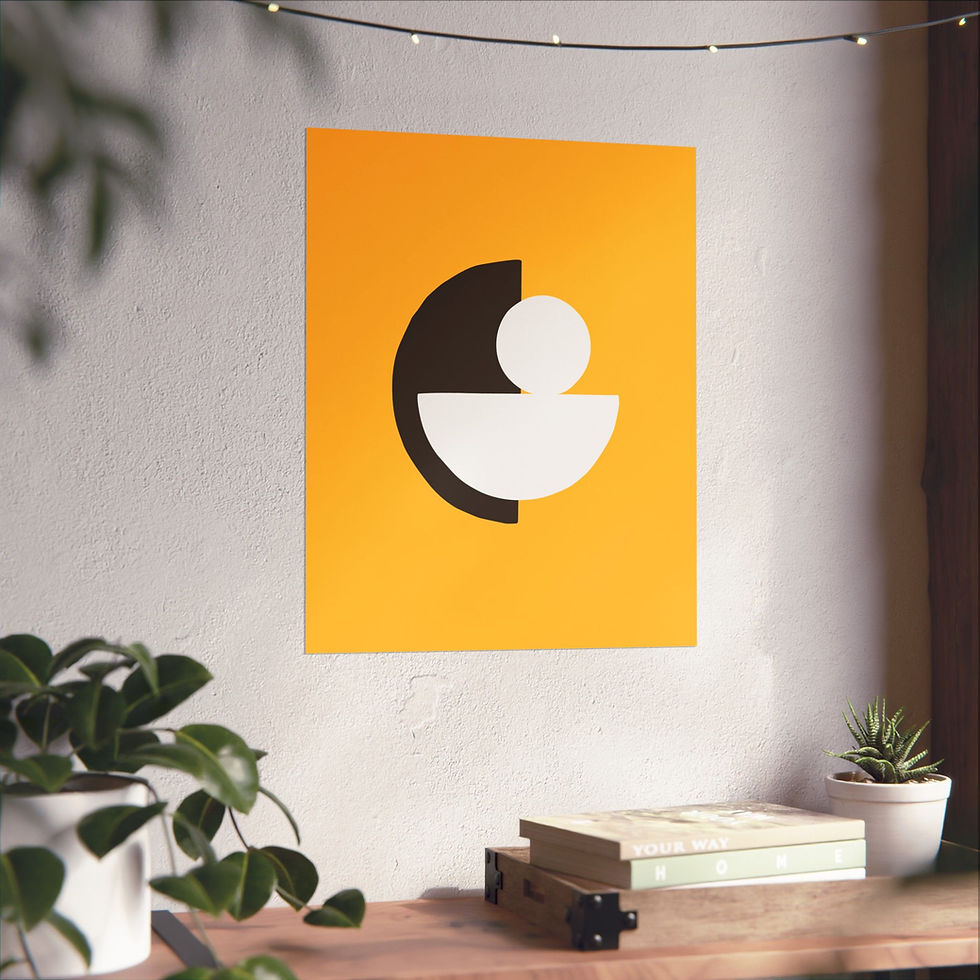 Thumbnail: Modern Geometric 31 Matte Poster - San Diego Padres - Alt