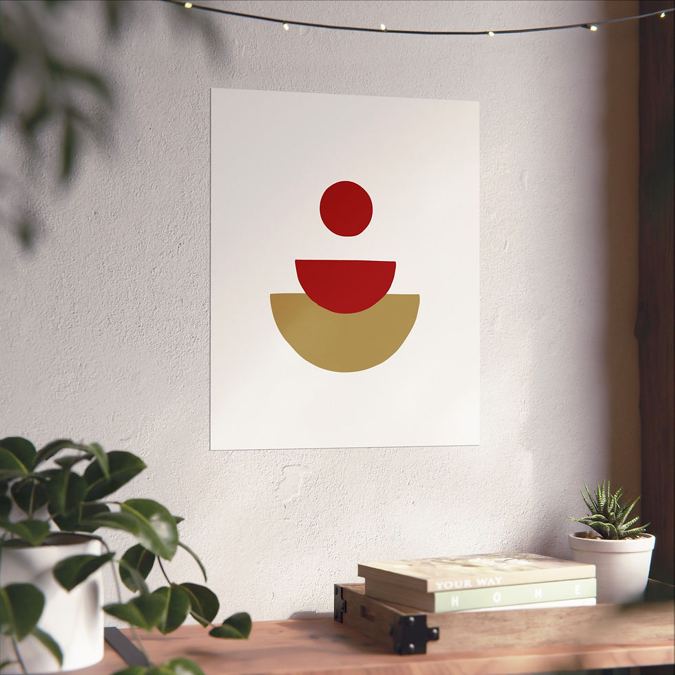 Thumbnail: Modern Geometric - 28 - Matte Poster - San Francisco 49ers - Home