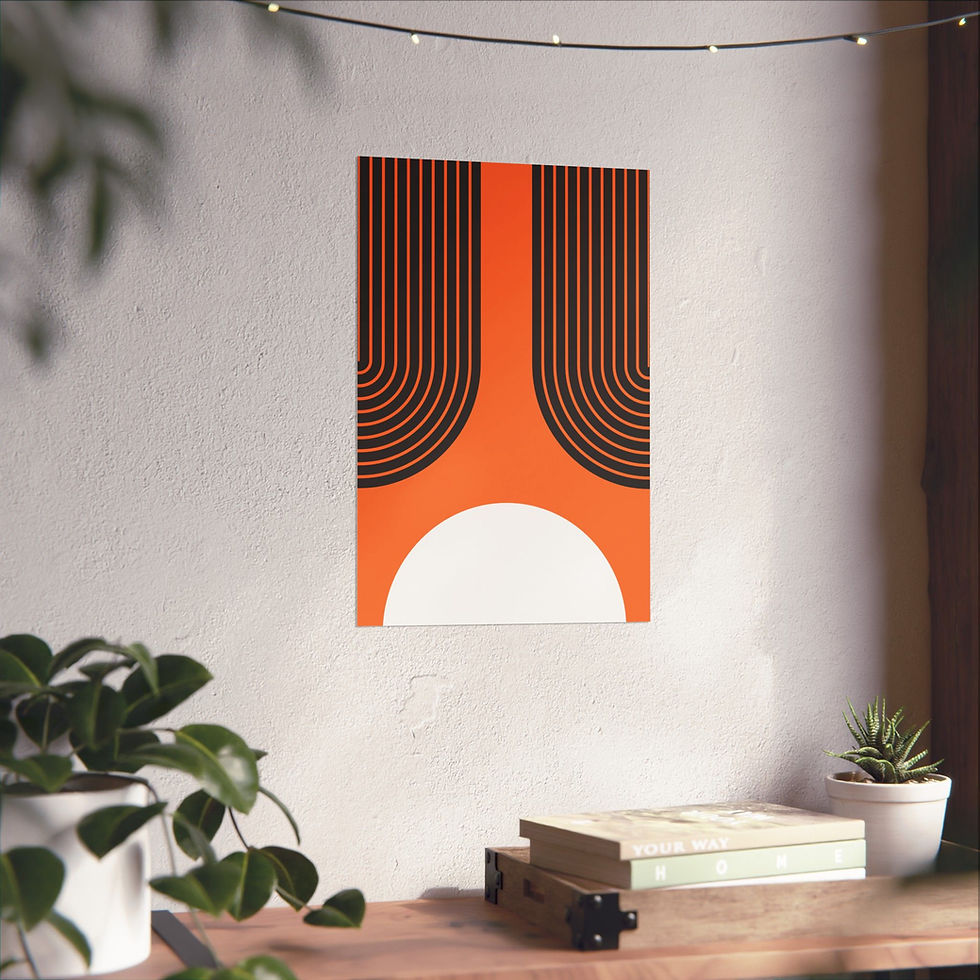 Thumbnail: Modern Geometric 11 Matte Poster - San Francisco Giants - Alt
