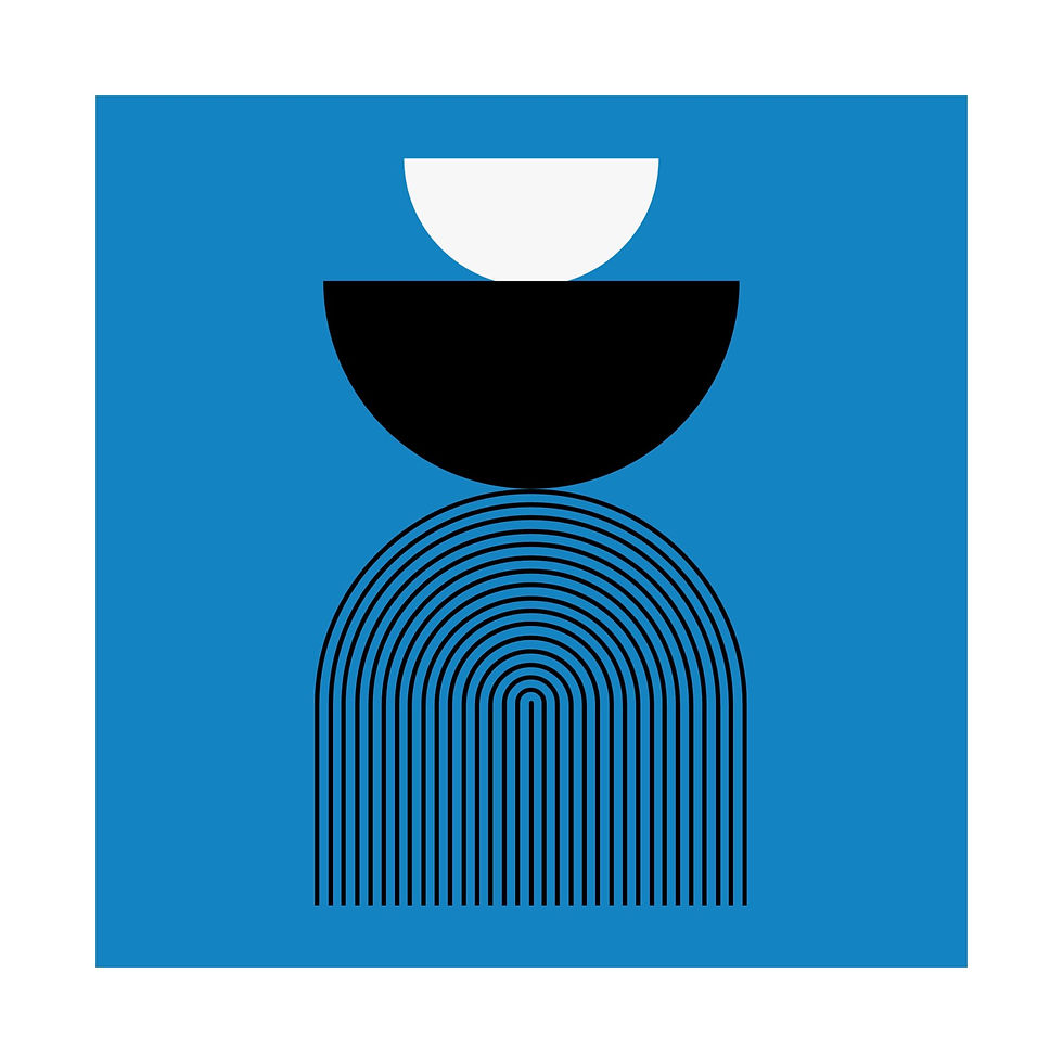 Thumbnail: Geometric 24 Matte Poster - Carolina Panthers - Alt