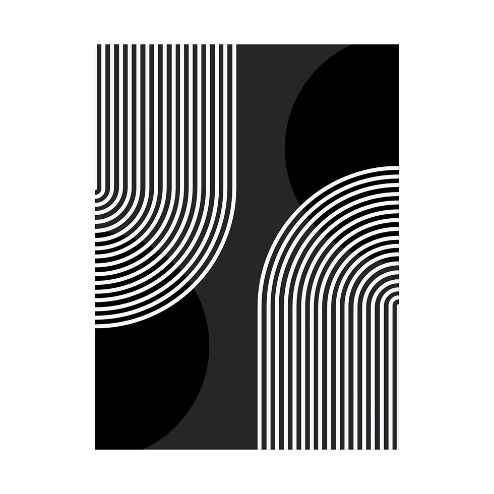 Thumbnail: Modern Geometric 25 Matte Poster - Brooklyn Nets - Away