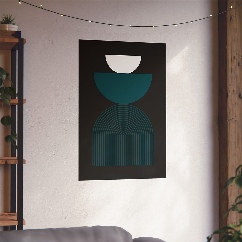 Thumbnail: Modern Geometric - 24 - Matte Poster - Philadelphia Eagles - Alt