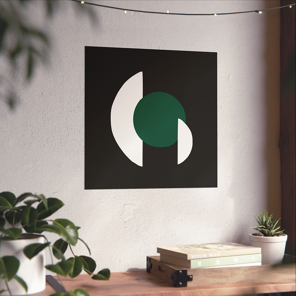 Thumbnail: Modern Geometric 30 Matte Poster - New York Jets - Alt