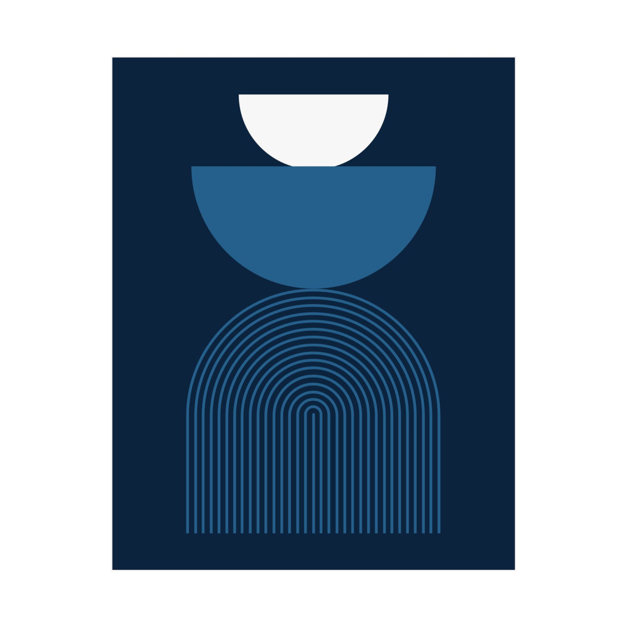 Modern Geometric 24 Matte Poster - Minnesota Timberwolves - Away