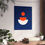 Thumbnail: Modern Geometric 28 Matte Poster - New York Mets - Away