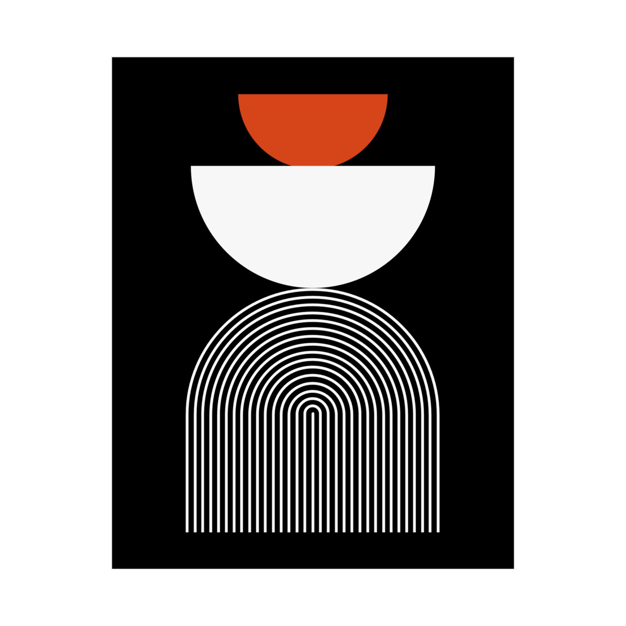 Modern Geometric 24 Matte Poster - Baltimore Orioles - Away