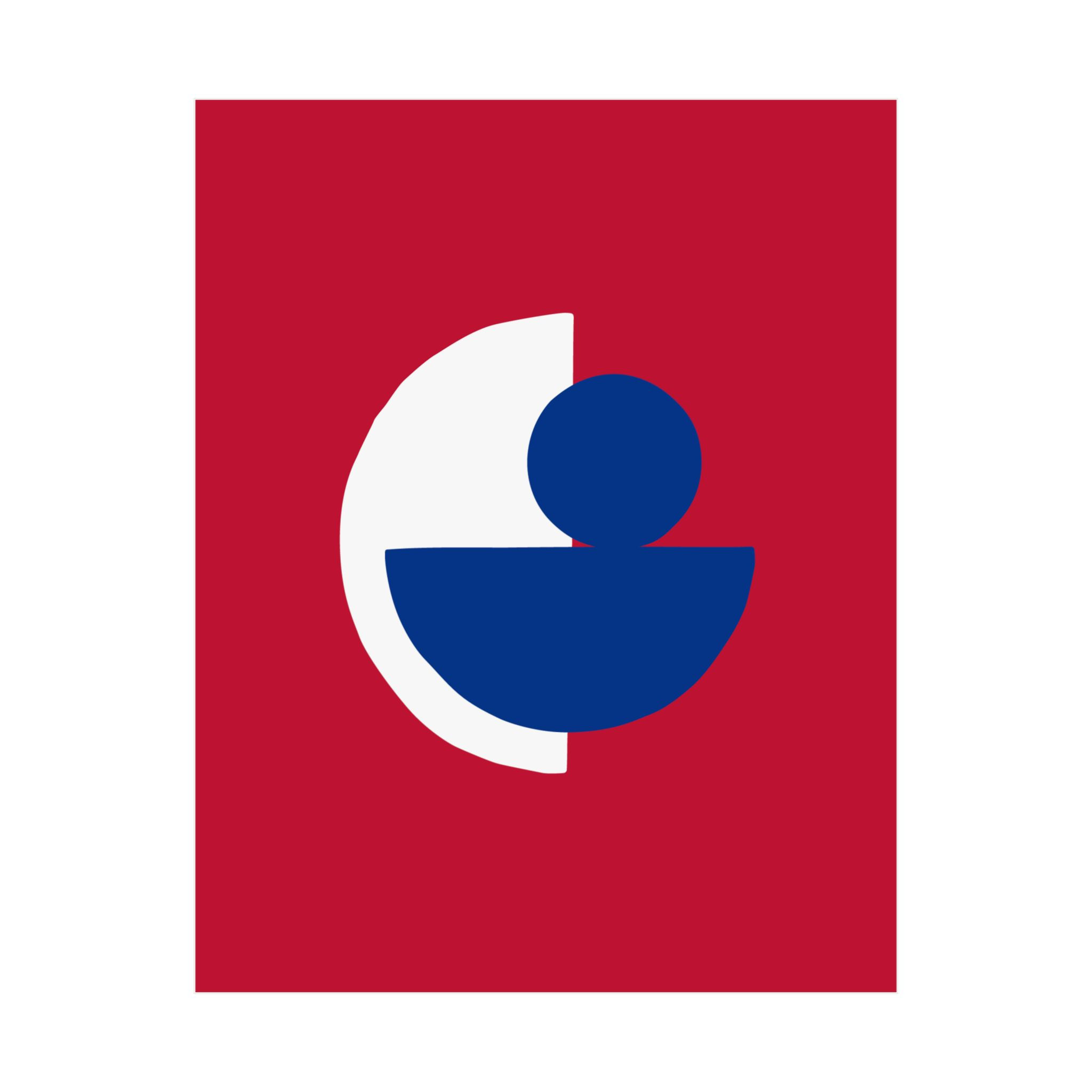 Geometric 31 Matte Poster - Buffalo Bills - Alt