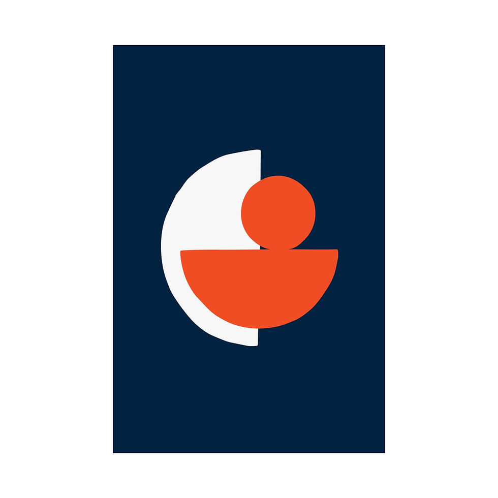 Thumbnail: Modern Geometric 31 Matte Poster - Denver Broncos - Alt