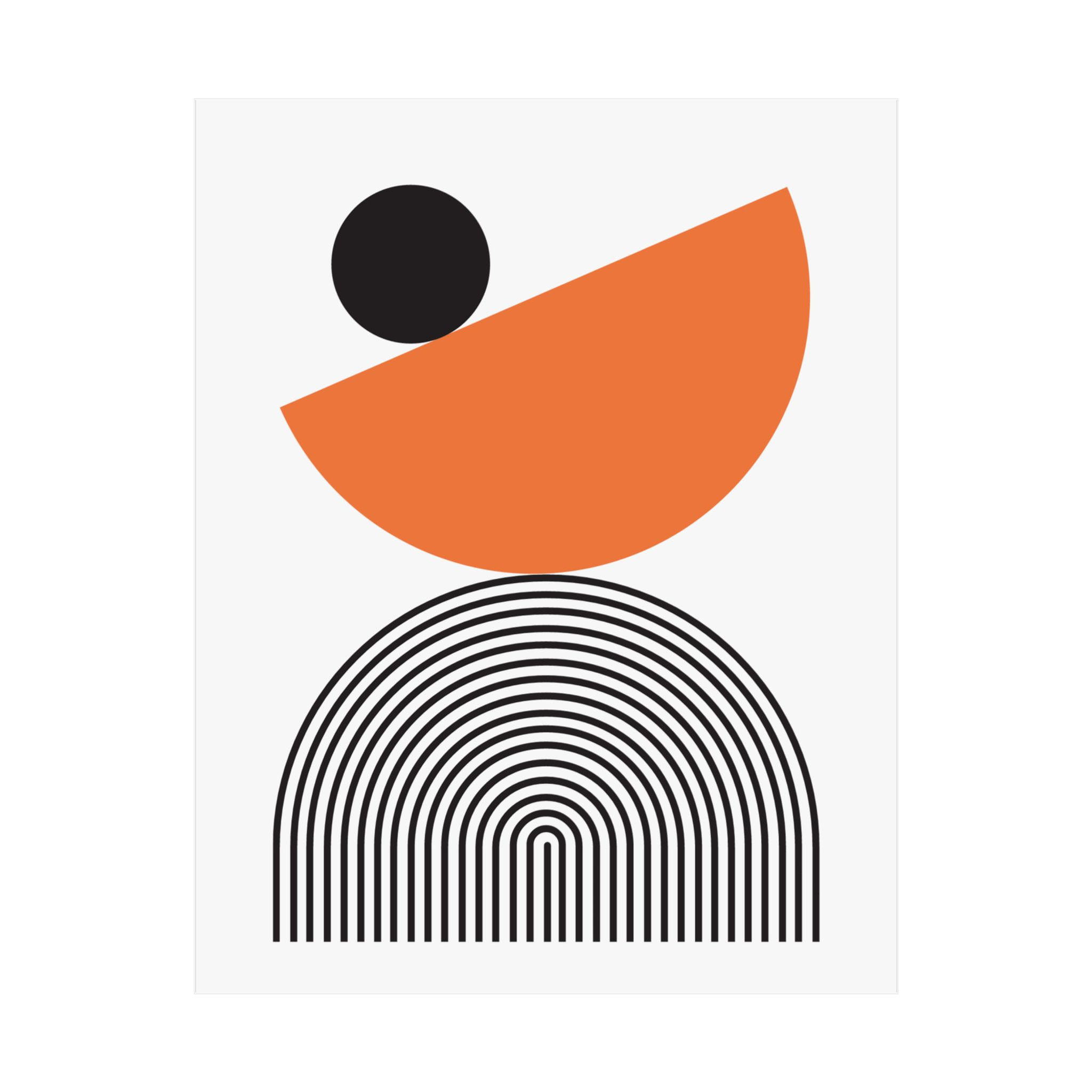 Modern Geometric 26 Matte Poster - San Francisco Giants - Home