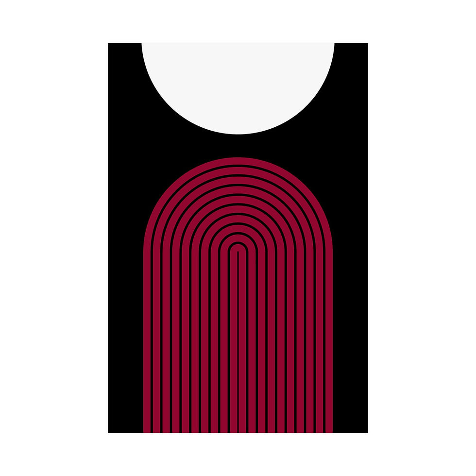 Thumbnail: Geometric 09 Matte Poster - Miami Heat - Away