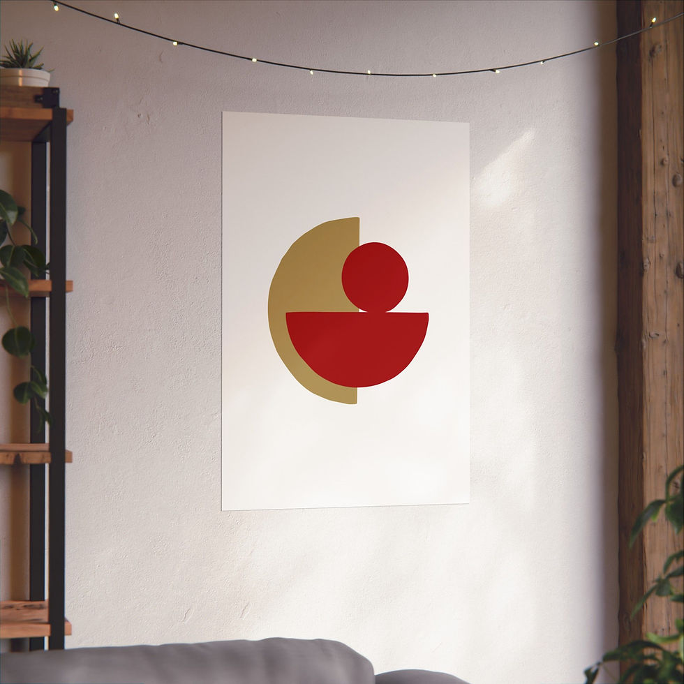Thumbnail: Modern Geometric - 31 - Matte Poster - San Francisco 49ers - Home