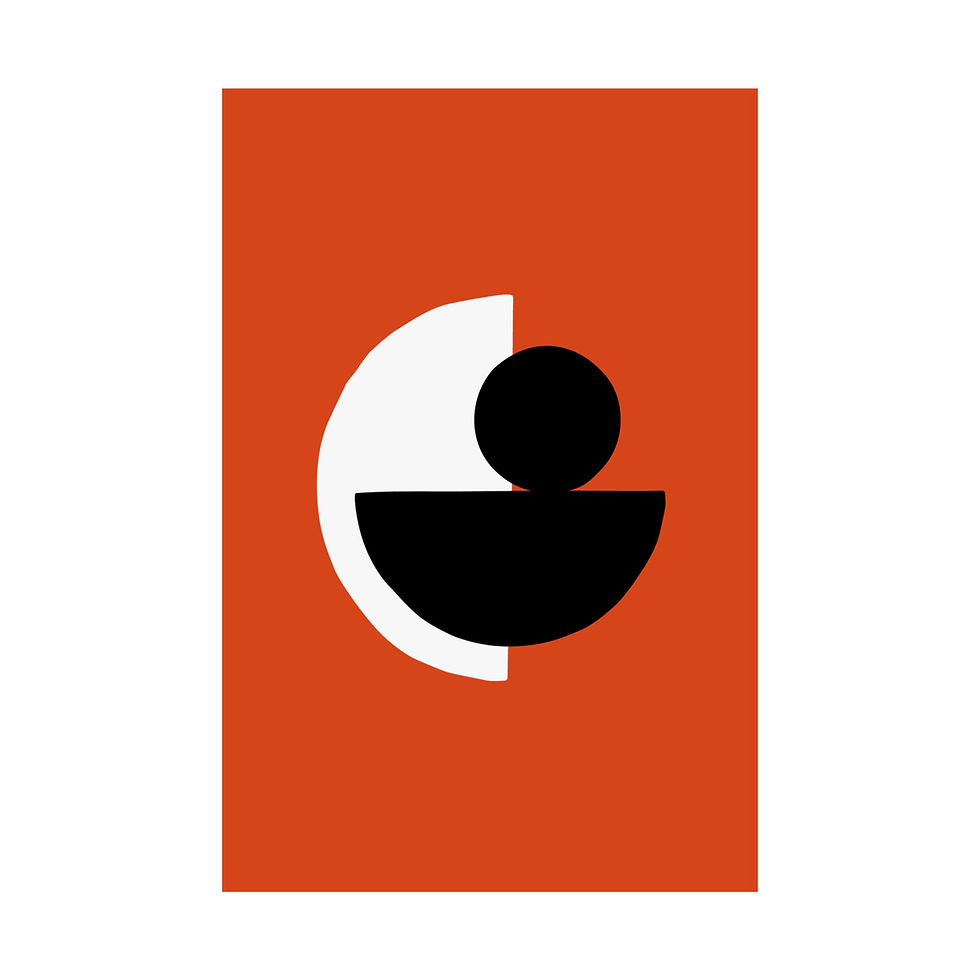 Thumbnail: Modern Geometric 31 Matte Poster - Baltimore Orioles - Alt