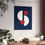 Thumbnail: Modern Geometric 29 Matte Poster - Boston Red Sox - Alt