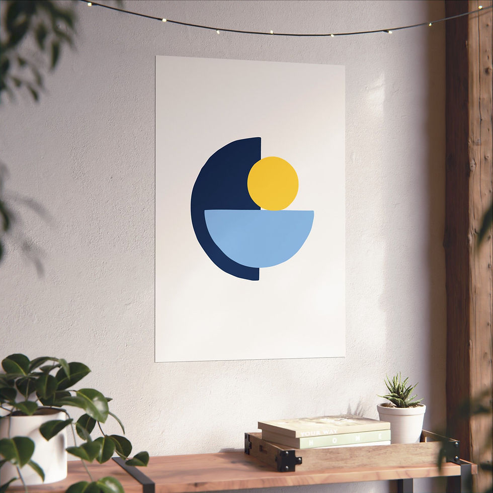 Thumbnail: Geometric 31 Matte Poster - Tampa Bay Rays - Home