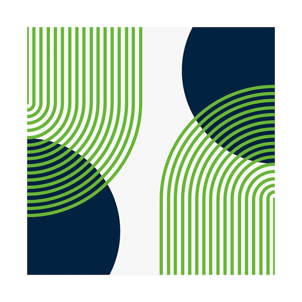 Thumbnail: Modern Geometric - 25 - Matte Poster - Seattle Seahawks - Home