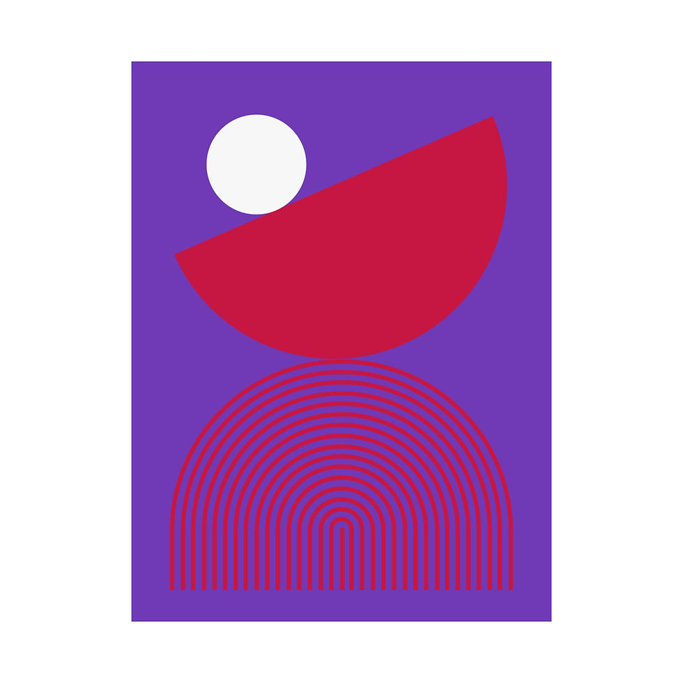 Thumbnail: Geometric 26 Matte Poster -Toronto Raptors - Alt