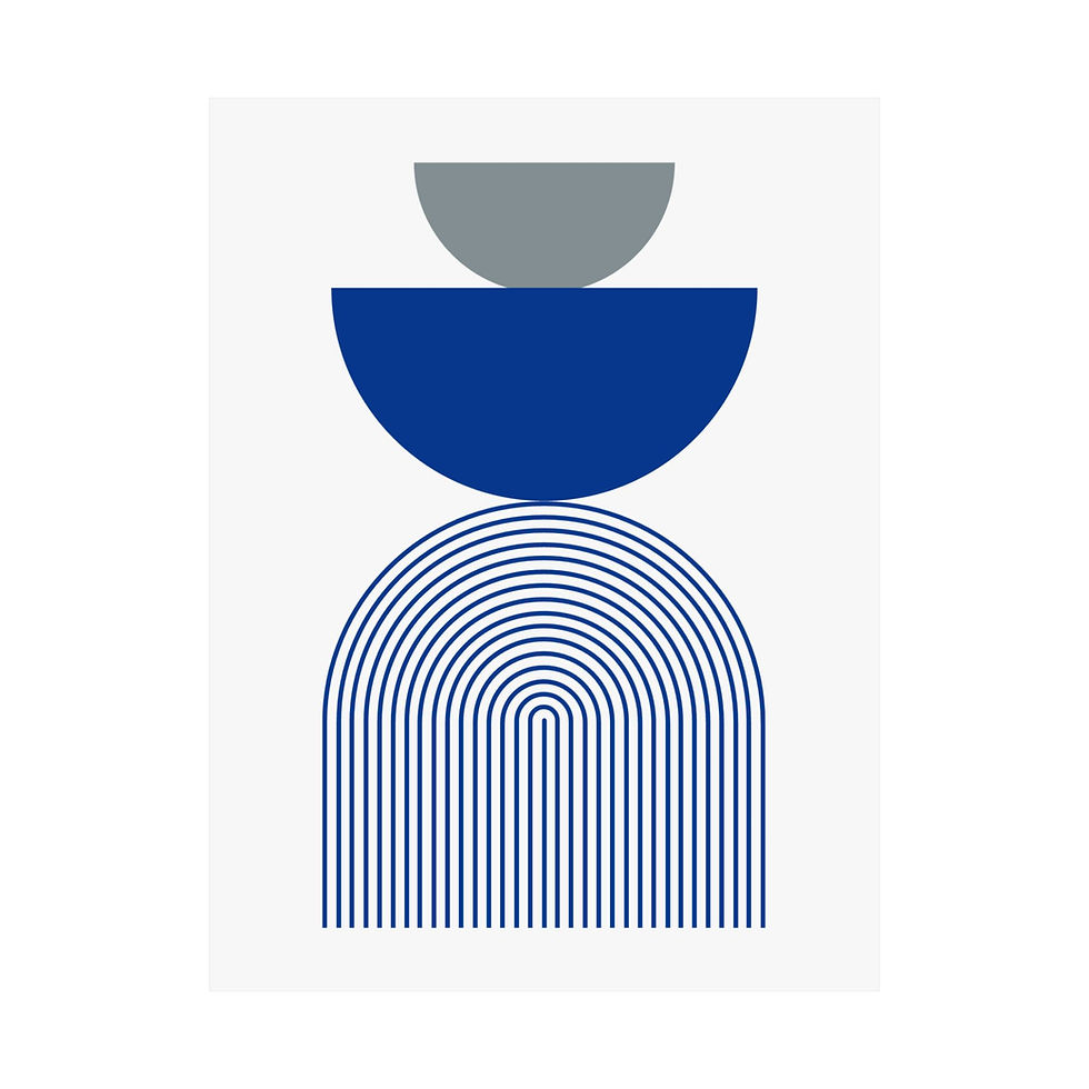 Thumbnail: Modern Geometric 24 Matte Poster - Dallas Cowboys - Home