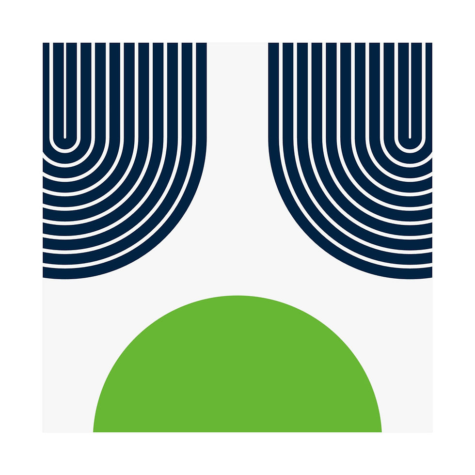 Thumbnail: Modern Geometric - 11 - Matte Poster - Seattle Seahawks - Home
