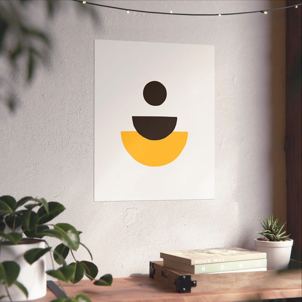 Thumbnail: Modern Geometric 28 Matte Poster - San Diego Padres - Home