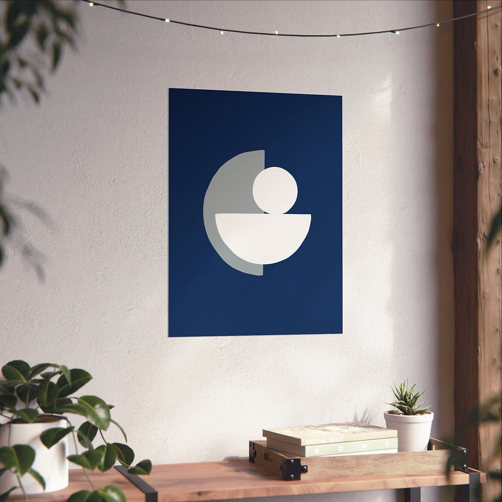 Thumbnail: Geometric 31 Matte Poster - Indianapolis Colts - Away