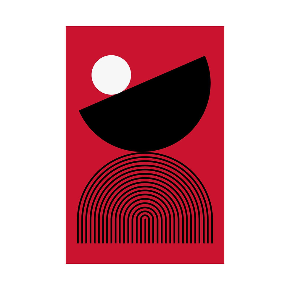 Thumbnail: Geometric 26 Matte Poster - Portland Trailblazers - Alt