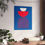 Thumbnail: Geometric 24 Matte Poster - Philadelphia 76ers - Away
