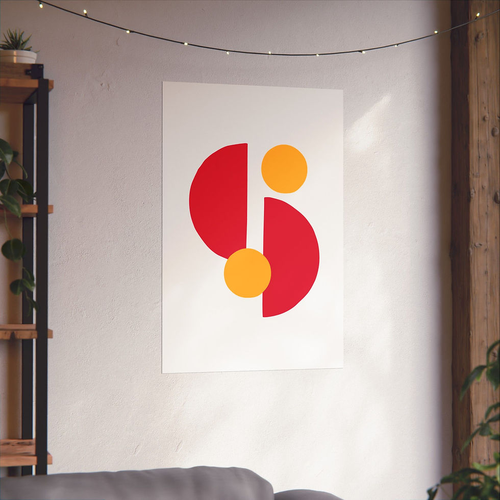 Thumbnail: Modern Geometric 29 Matte Poster - Kansas City Chiefs - Home