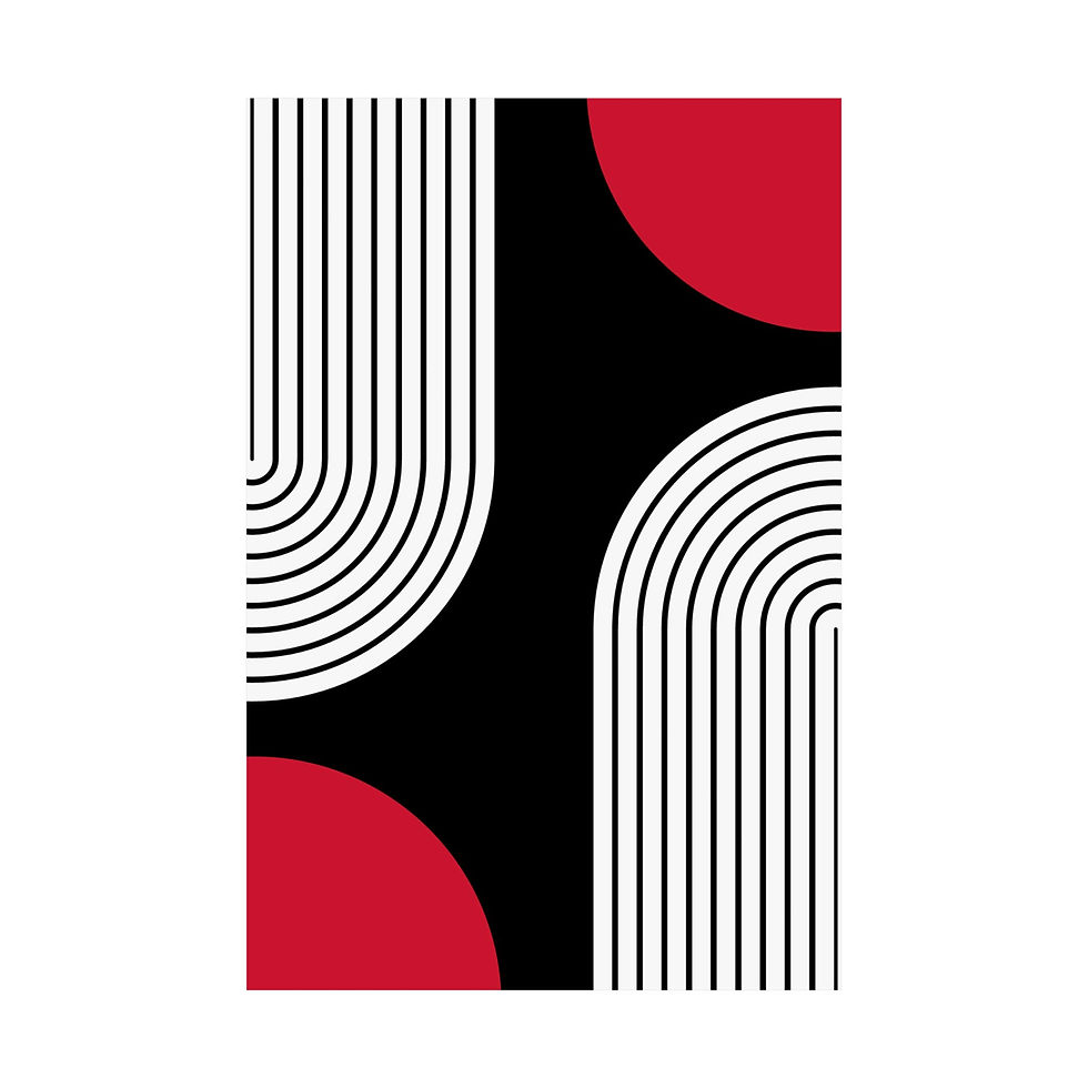 Thumbnail: Geometric 10 Matte Poster - Portland Trailblazers - Away