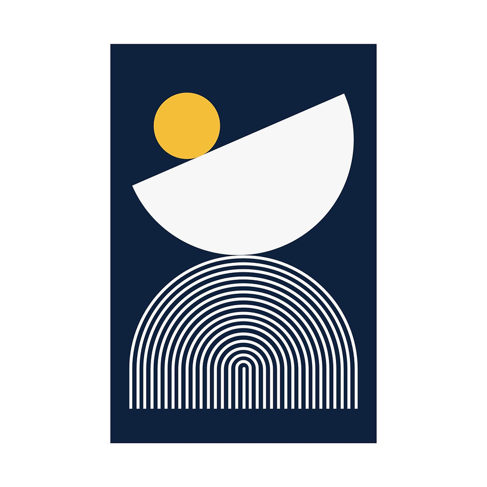 Thumbnail: Modern Geometric 26 Matte Poster - Denver Nuggets - Away