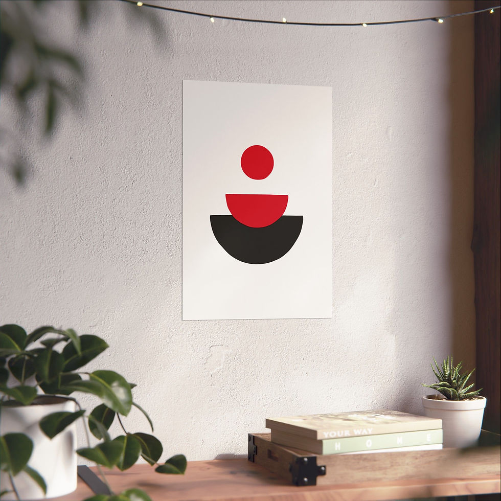 Thumbnail: Geometric 28 Matte Poster - Portland Trailblazers - Home