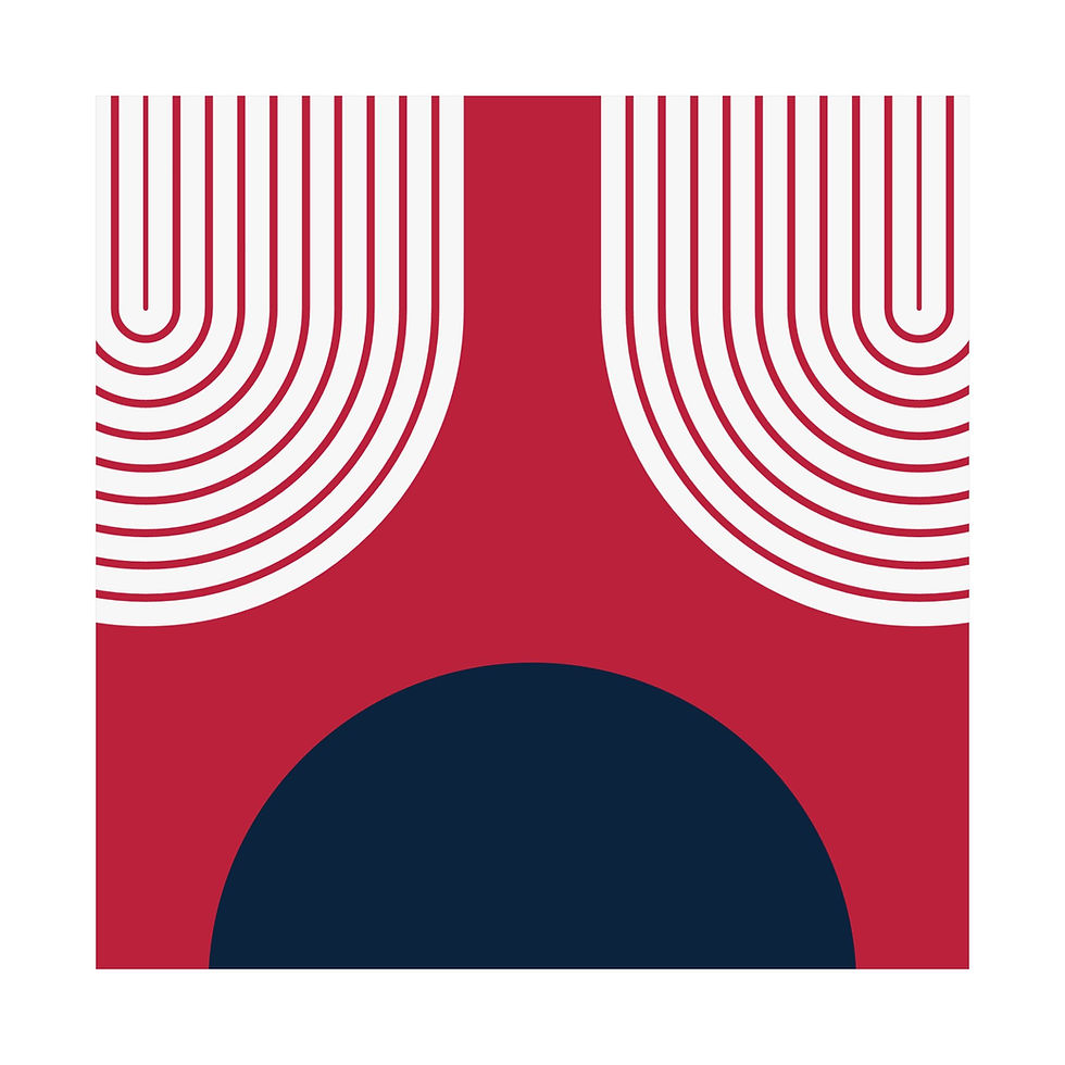 Thumbnail: Geometric 11 Matte Poster - St. Louis Cardinals - Away