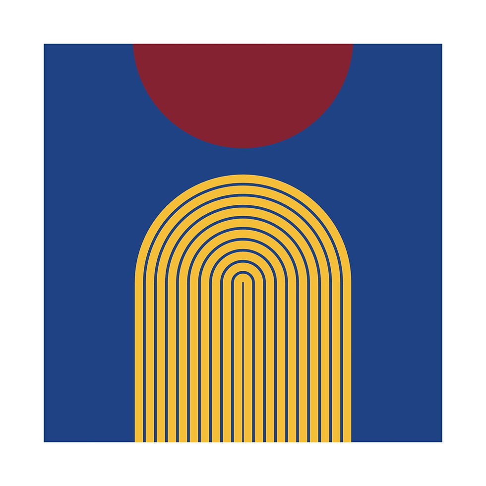 Thumbnail: Modern Geometric 09 Matte Poster - Denver Nuggets - Alt