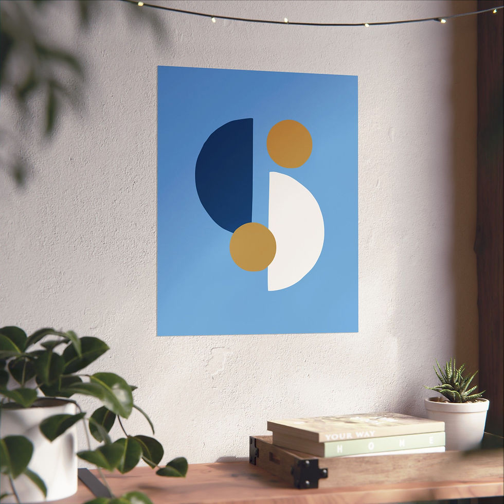 Thumbnail: Modern Geometric 29 Matte Poster - Kansas City Royals - Alt