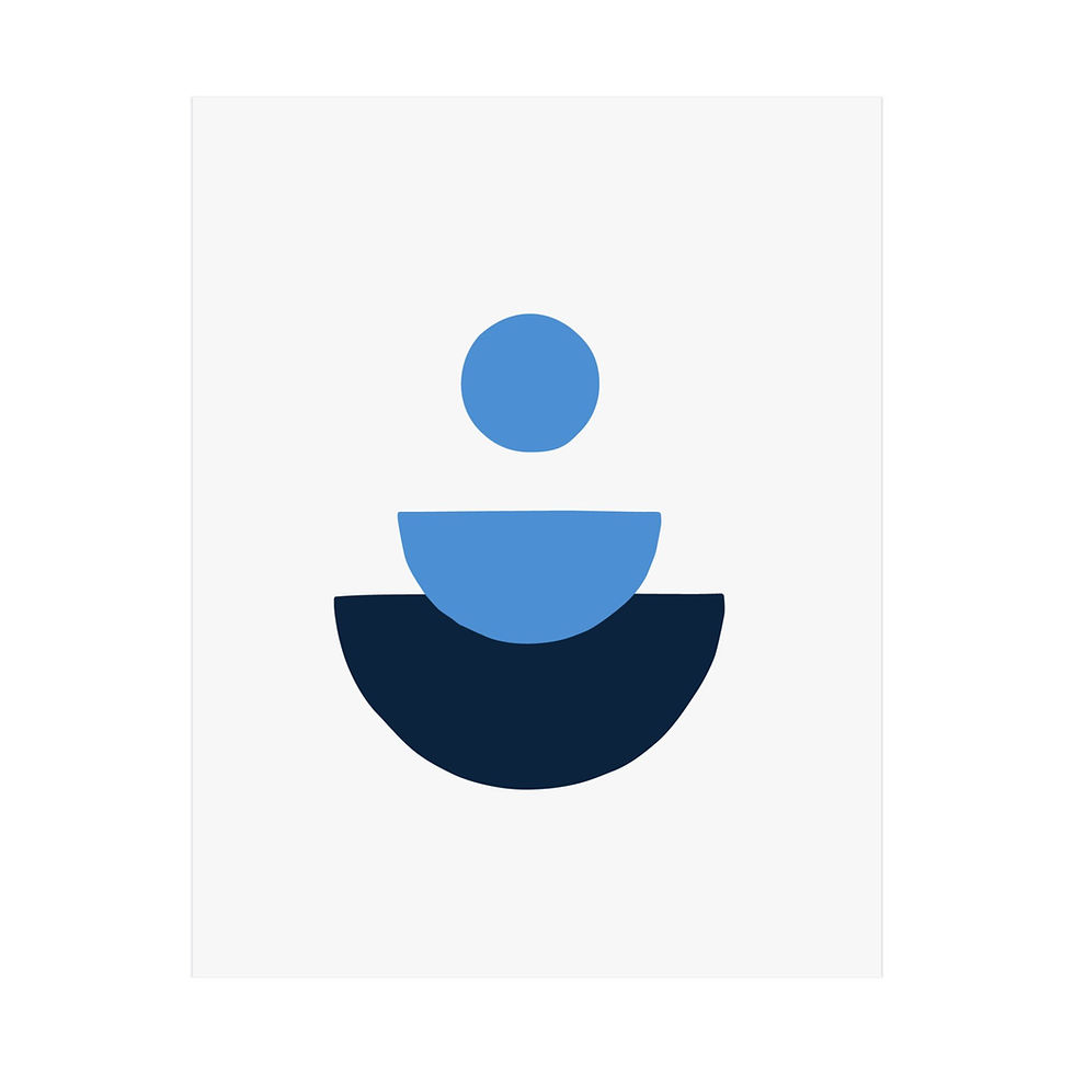 Geometric 28 Matte Poster - Tennessee Titans - Home