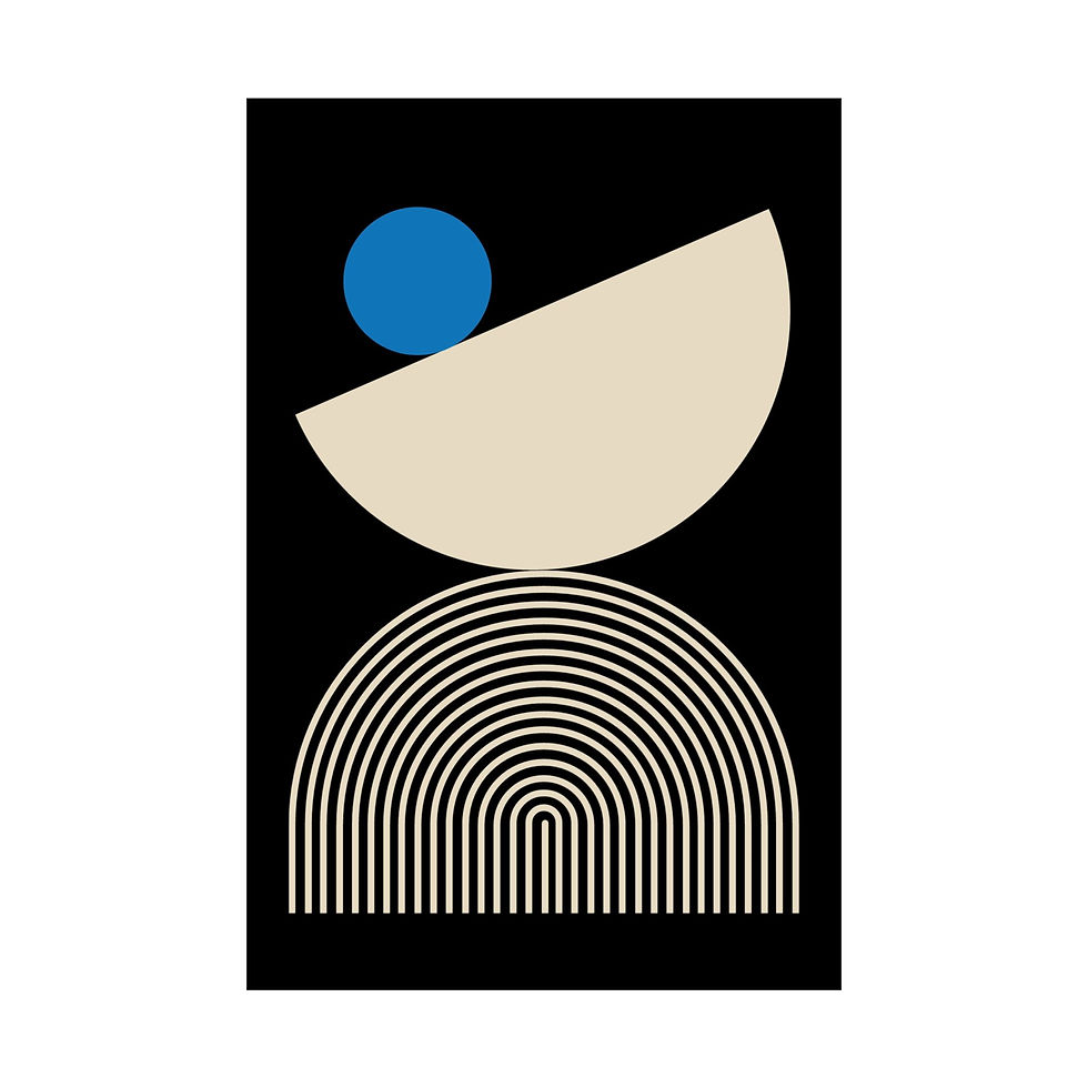 Thumbnail: Modern Geometric 26 Matte Poster - Milwaukee Bucks - Alt