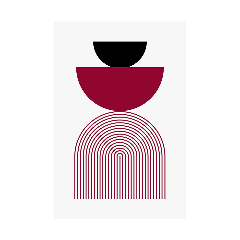 Thumbnail: Geometric 24 Matte Poster - Miami Heat - Home