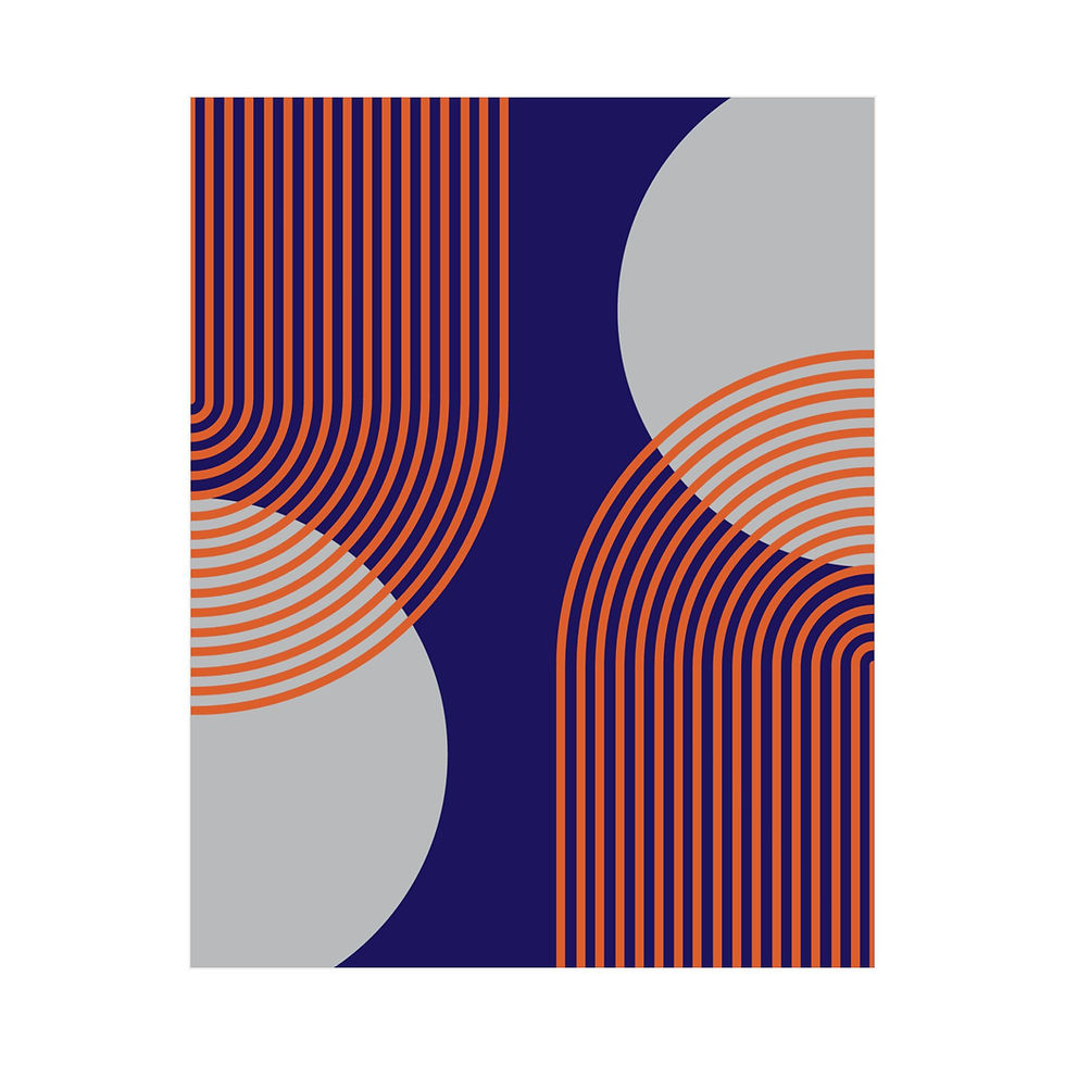 Geometric 25 Matte Poster - Phoenix Suns - Away