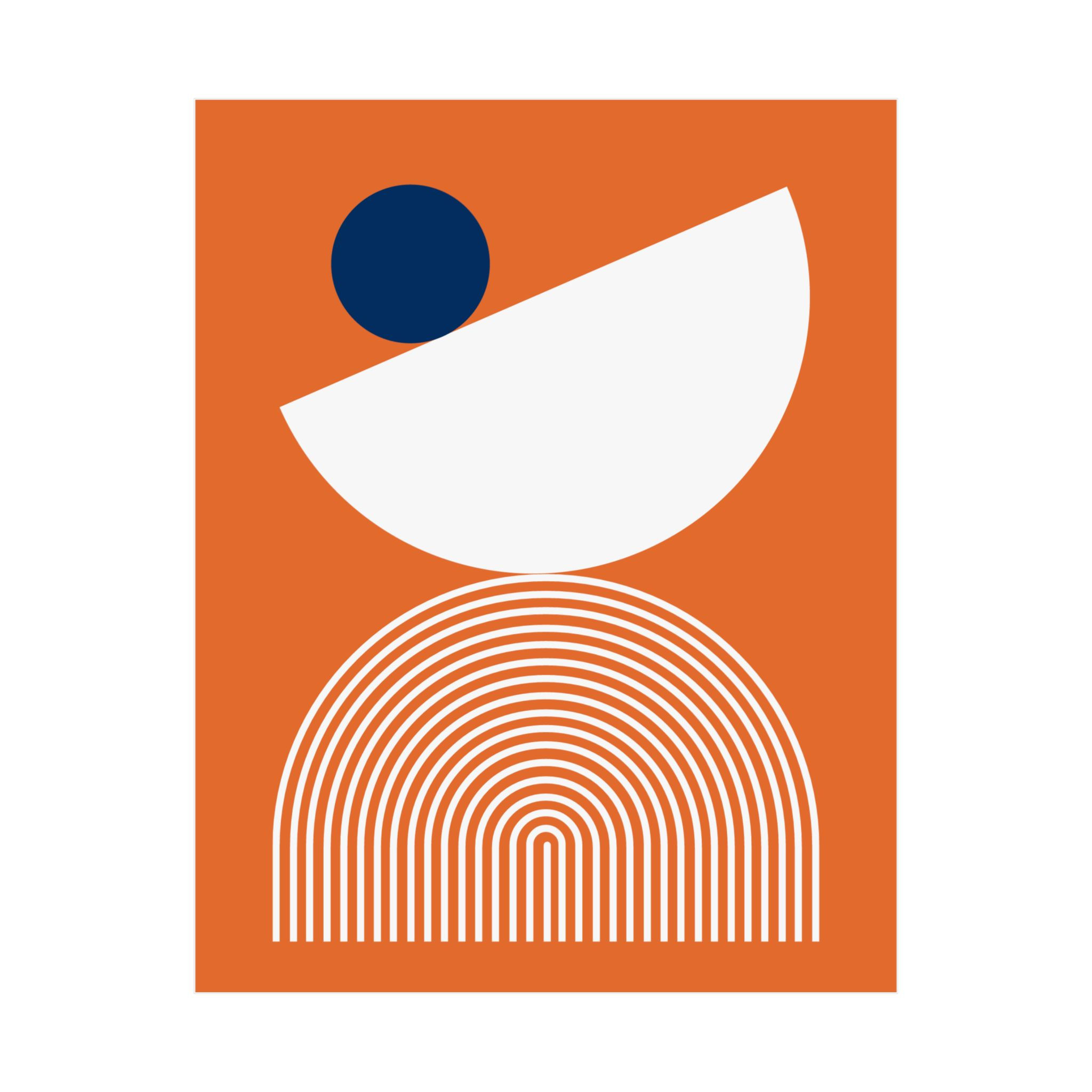 Modern Geometric 26 Matte Poster - Houston Astros - Away