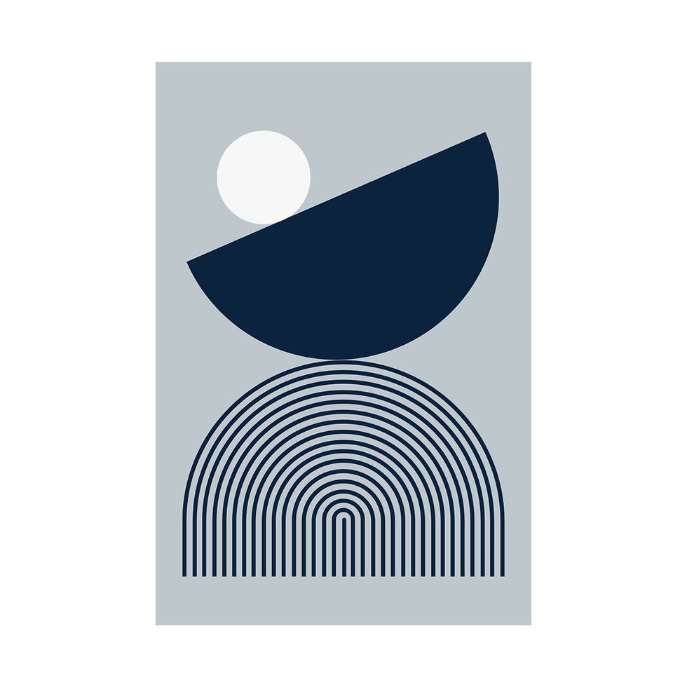 Thumbnail: Modern Geometric 26 Matte Poster - New York Yankees - Alt