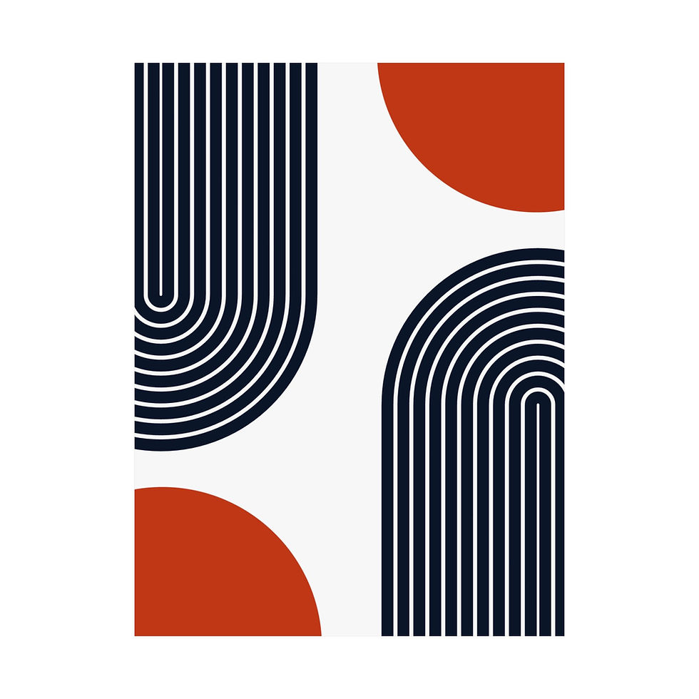 Thumbnail: Geometric 10 Matte Poster - Chicago Bears - Home